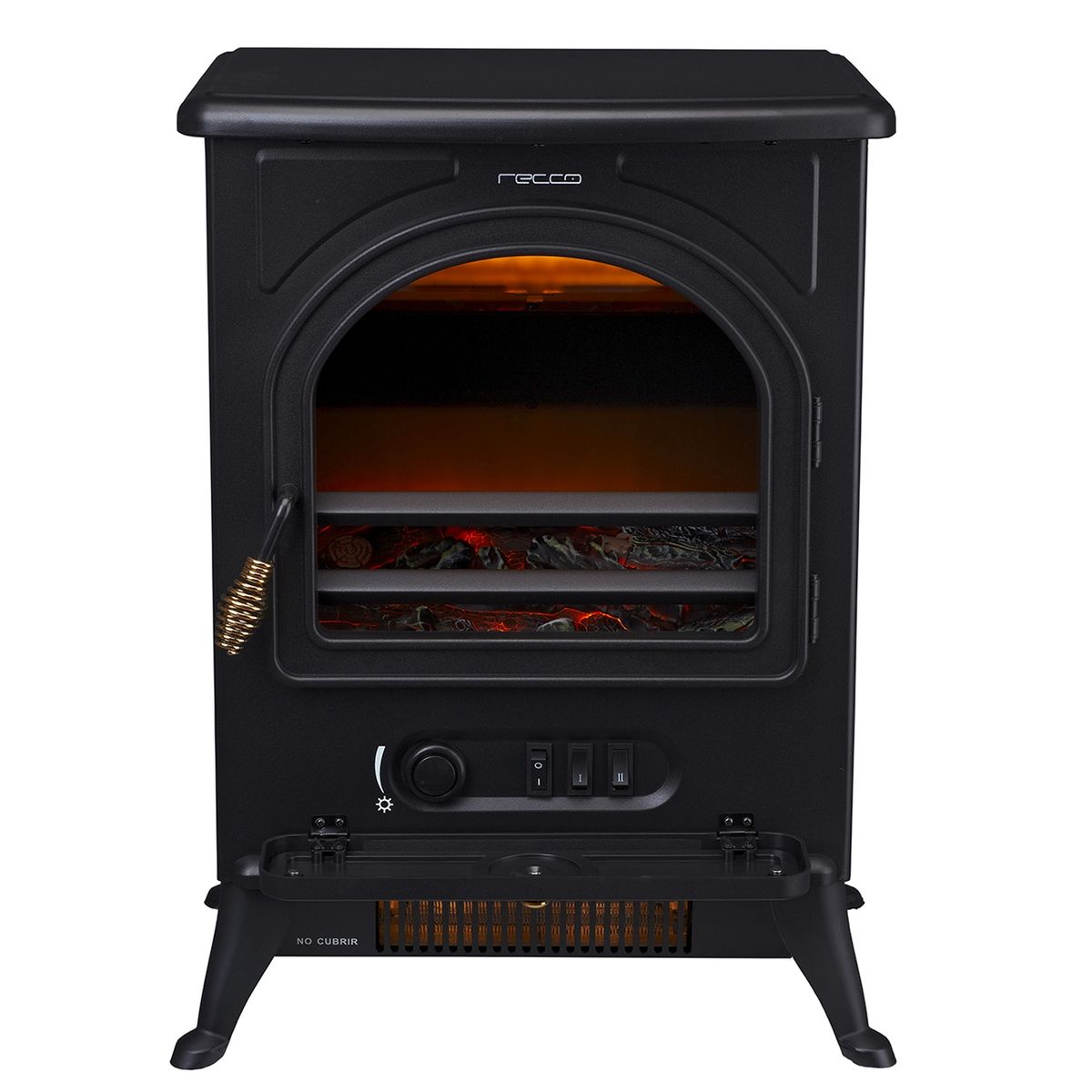 RECCO - Estufa Eléctrica Recco ND-187H Tipo Chimenea 1800W