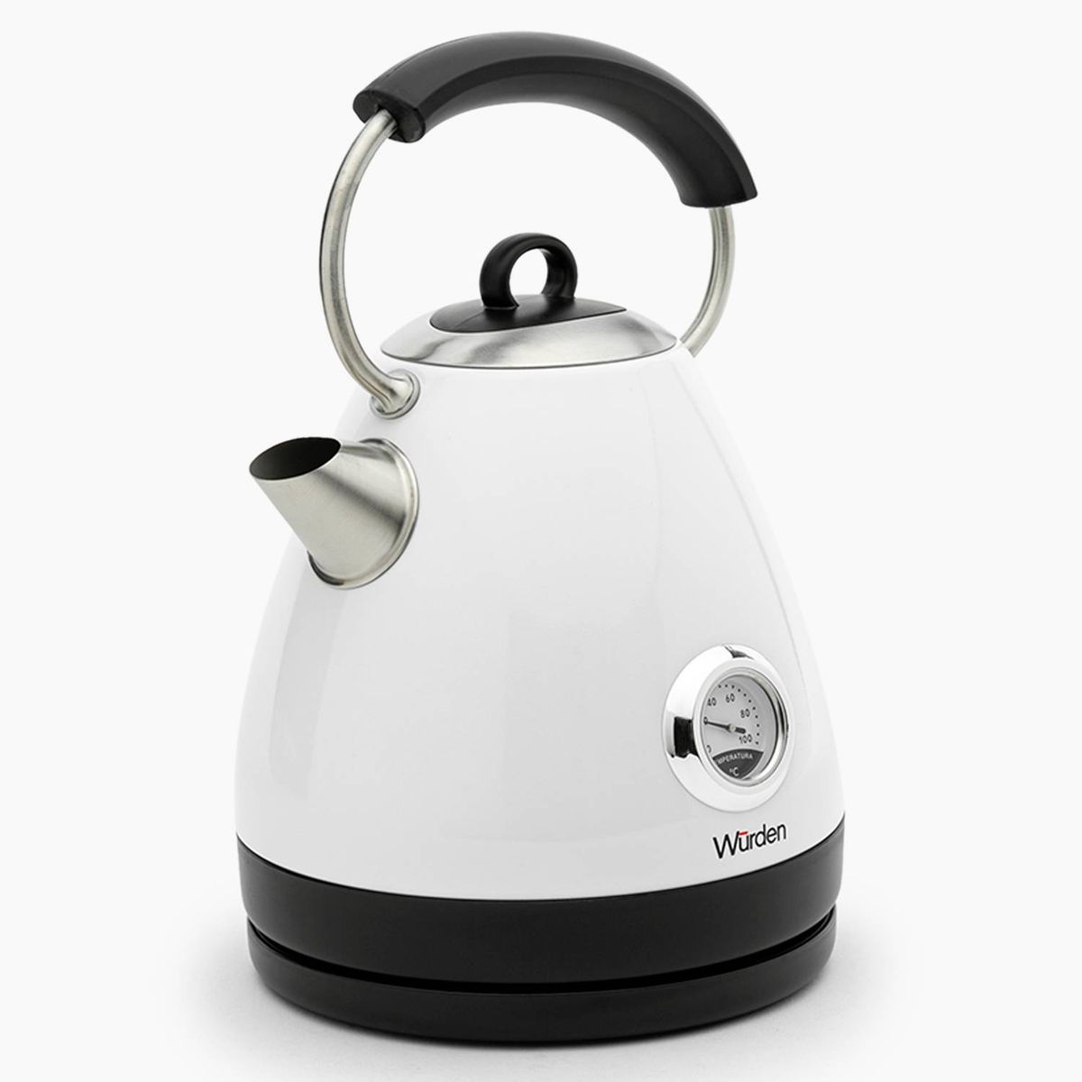 WURDEN - Hervidor Eléctrico Wurden Retro Acero Inoxidable 1.7 L