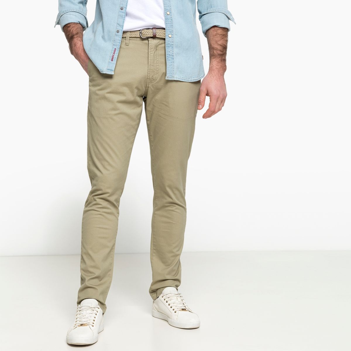 BASEMENT - Pantalón Casual Slim Fit