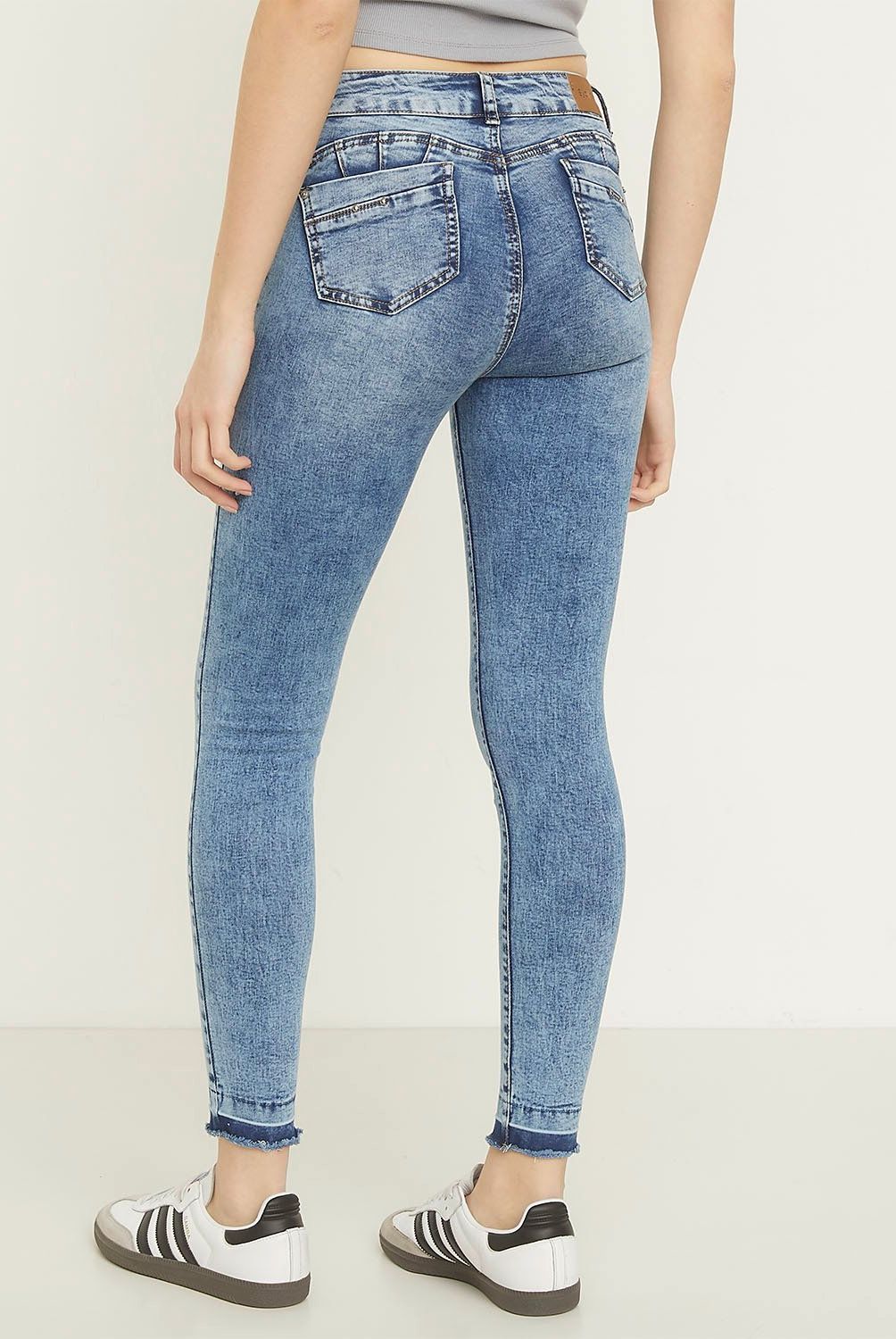 SYBILLA - Jeans Skinny Push Up Tiro Alto Mujer Sybilla