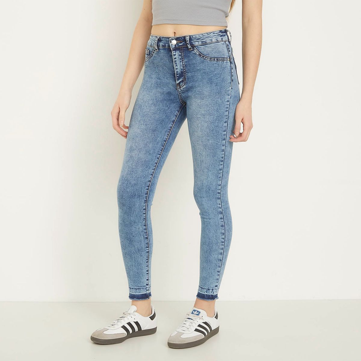 SYBILLA - Jeans Skinny Push Up Tiro Alto Mujer Sybilla