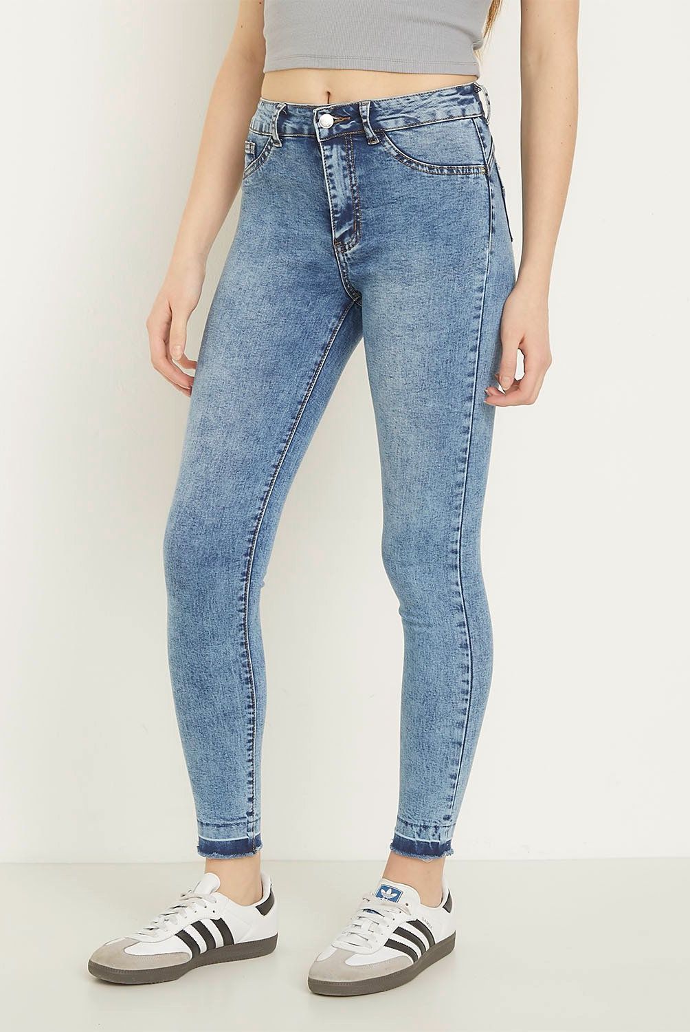 SYBILLA - Jeans Skinny Push Up Tiro Alto Mujer Sybilla