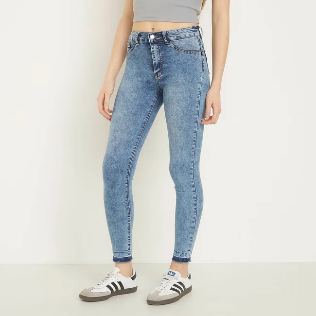SYBILLA - Jeans Skinny Push Up Tiro Alto Mujer Sybilla