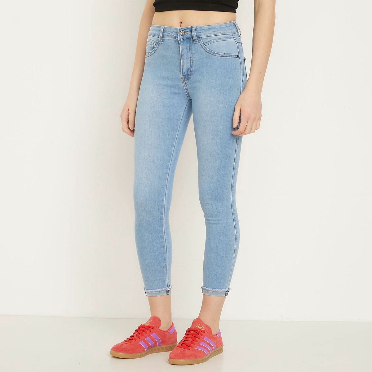 SYBILLA - Jeans Skinny Push Up Tiro Alto Mujer Sybilla