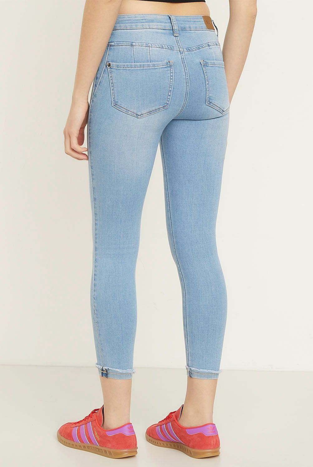 SYBILLA - Jeans Skinny Push Up Tiro Alto Mujer Sybilla