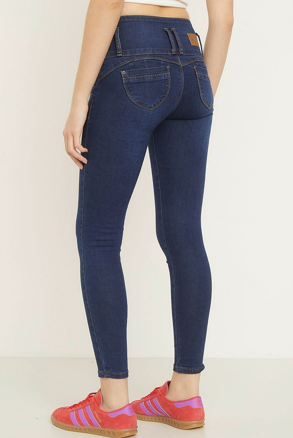 SYBILLA - Jeans Skinny Push Up Tiro Alto Mujer Sybilla