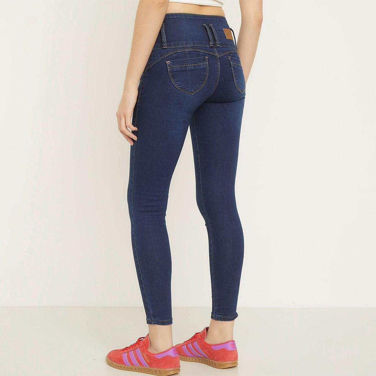SYBILLA - Jeans Skinny Push Up Tiro Alto Mujer Sybilla