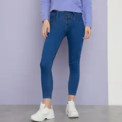 SYBILLA - Jeans Skinny Push Up Mujer Tiro Medio
