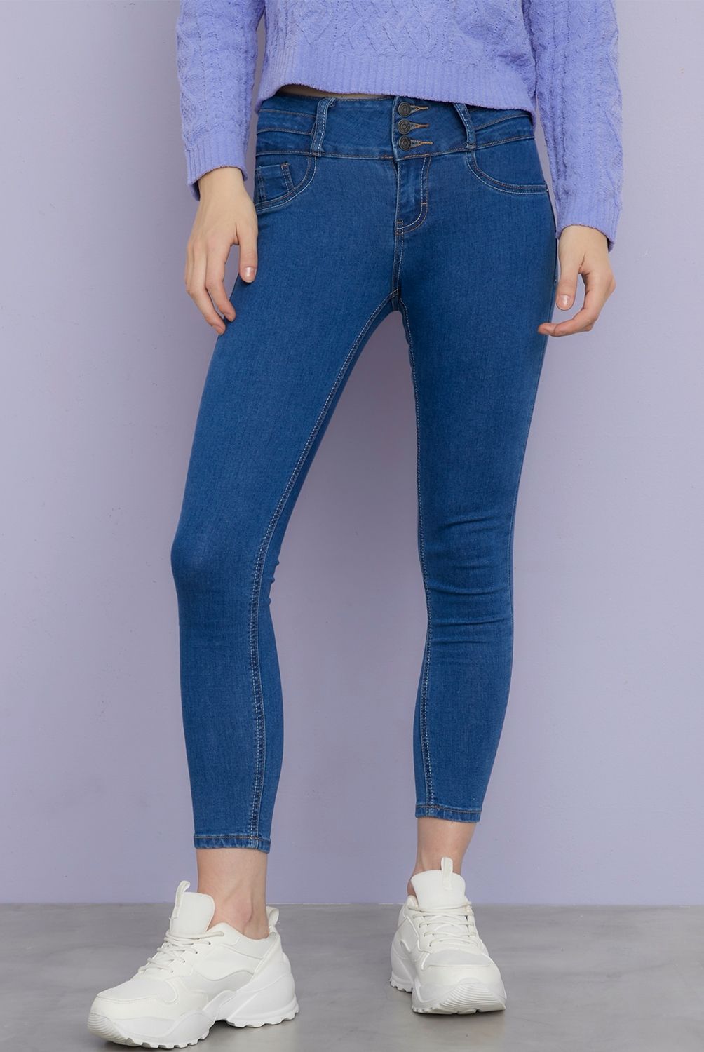 SYBILLA - Jeans Sybilla Skinny Push Up Mujer Tiro Medio
