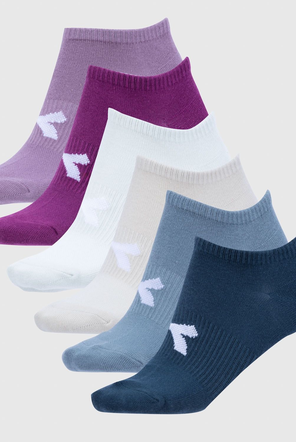 DIADORA - Pack De 6 Calcetines Cortos Deportivos Mujer Diadora
