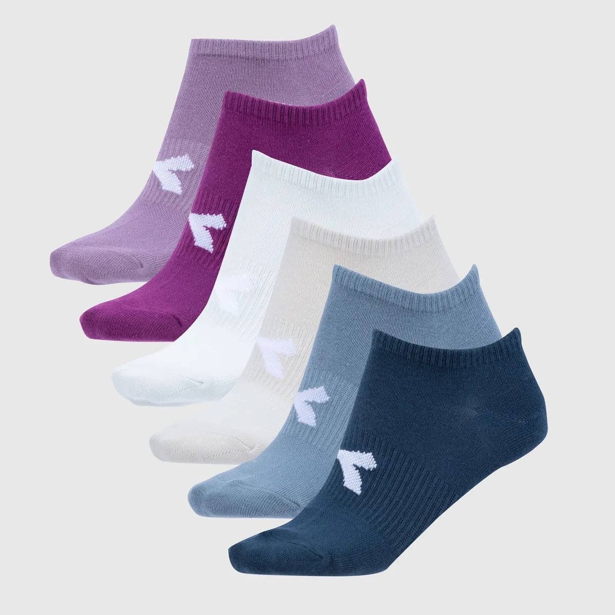 DIADORA - Pack De 6 Calcetines Cortos Deportivos Mujer Diadora