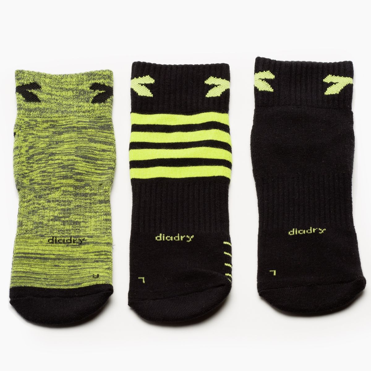 DIADORA - Pack De 3 Calcetines Cortos Deportivos Hombre Diadora