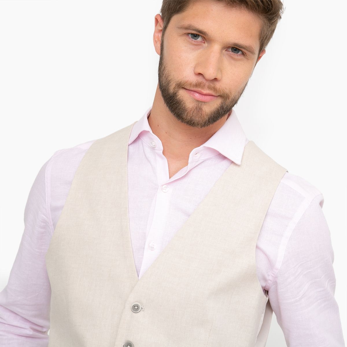 BASEMENT - Chaleco de Traje Lino