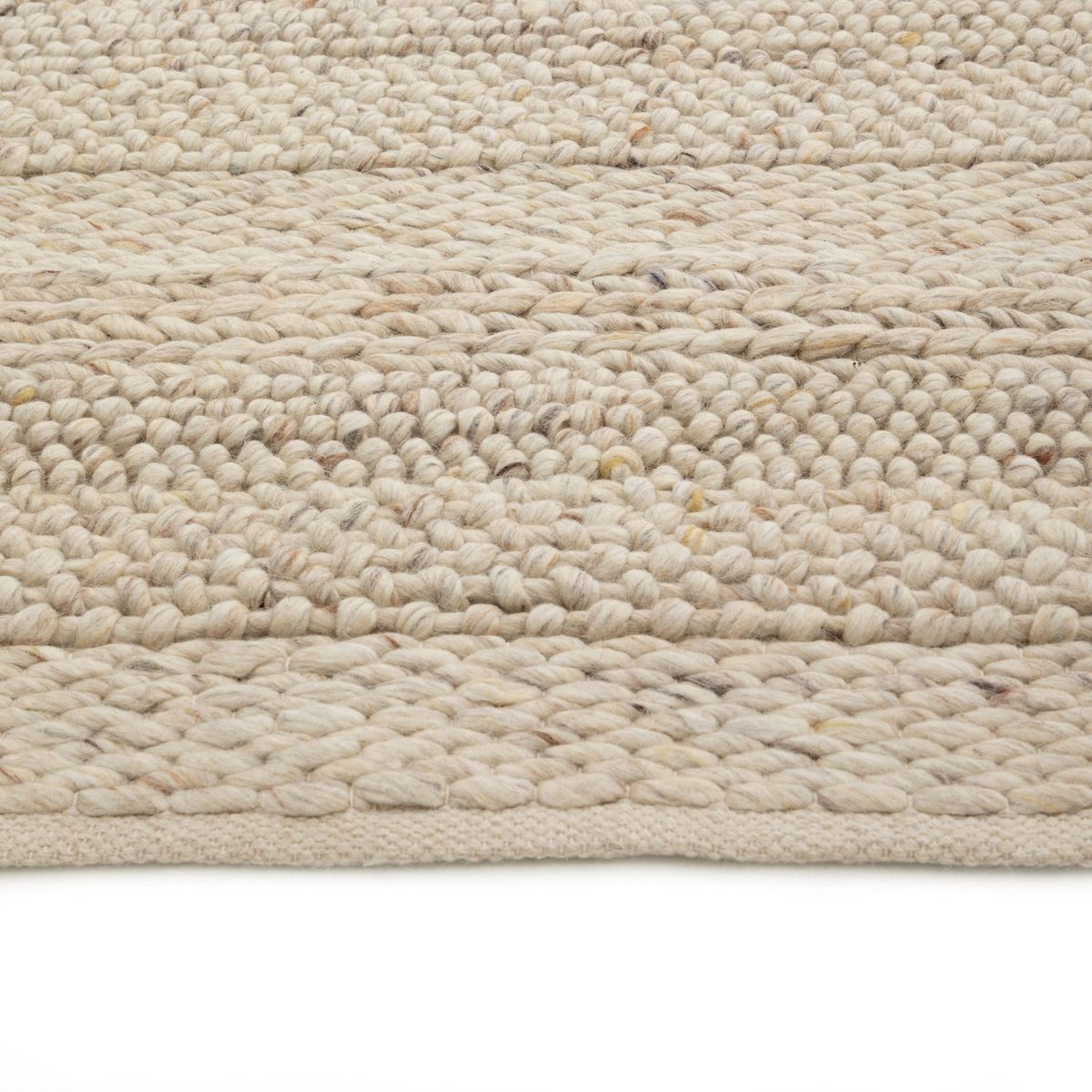 BASEMENT HOME - Alfombra Basement Home Patagonia Tejida a Mano Beige 120x160 cm