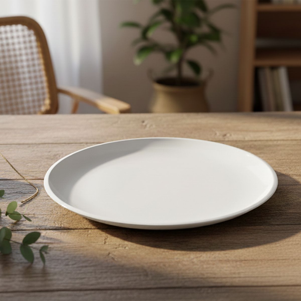 BASEMENT - Plato Ensalada 22 cm Flat Edge Porcelana Basement