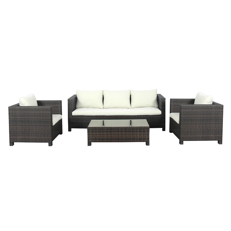 BASEMENT HOME - Juego De Living De Terraza 3-1-1 Cuerpos New Cerdena Basement Home