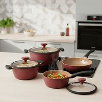 Batería de Cocina Cerámica 7 Piezas