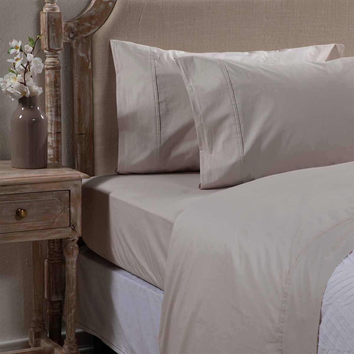 R ALLEN - Sábana 200 Hilos Lisa 100% Algodón Roberta Allen