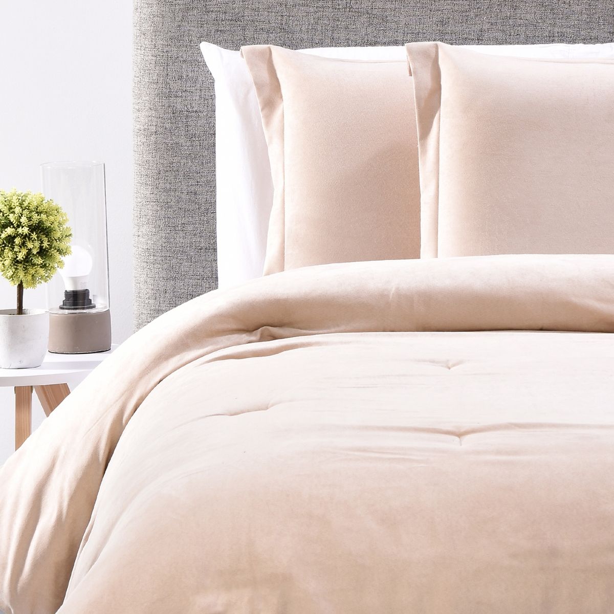 MICA - Plumón Suede Beige Mica