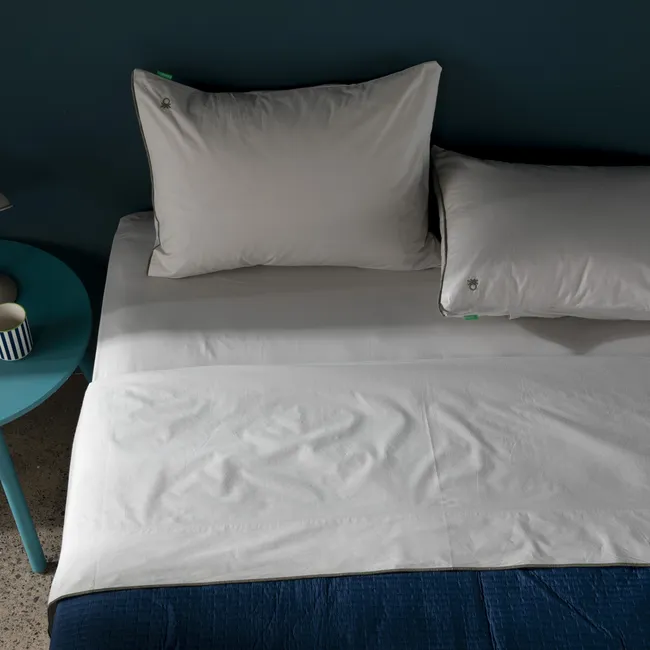 BENETTON - Juego De Sábanas Liso Blanco 100% Algodón 200 Hilos Benetton