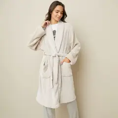 BASEMENT HOME - Bata de Baño Polar Unisex
