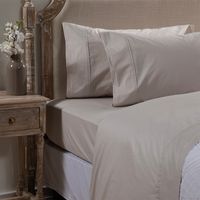 Juego De Sábanas Lisa Gris Perla