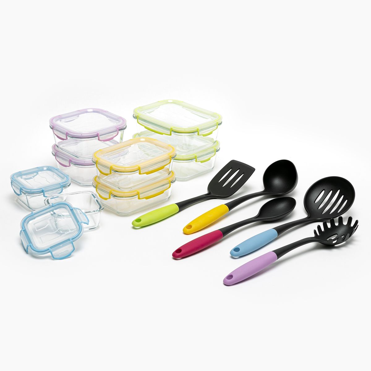 MICA - SET 8 CONT + 5 UTENSILIOS