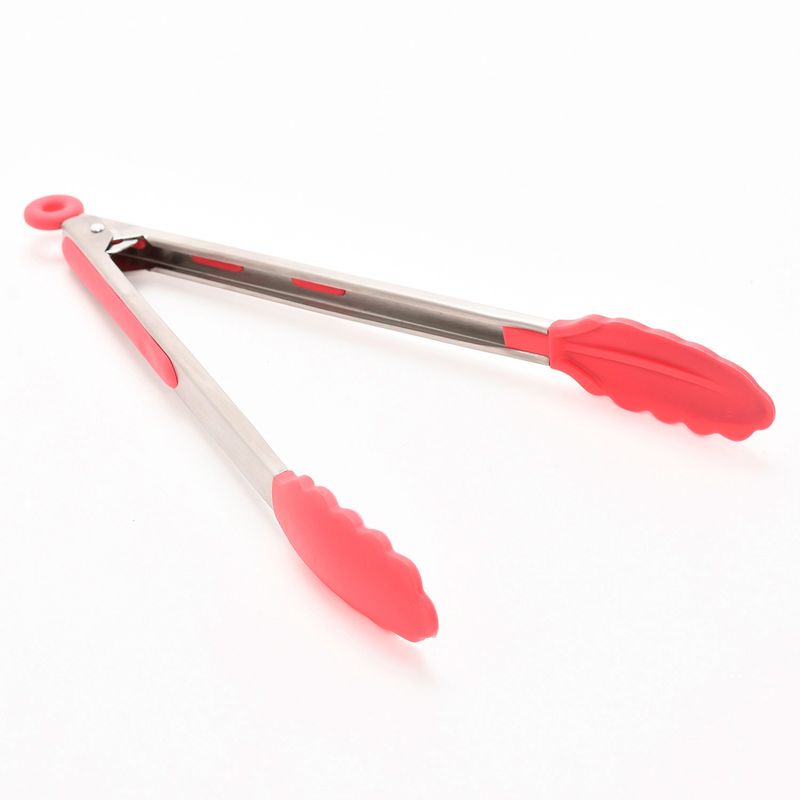 MICA - Set de Utensilios de Cocina Mica Cherry Acero y Silicona