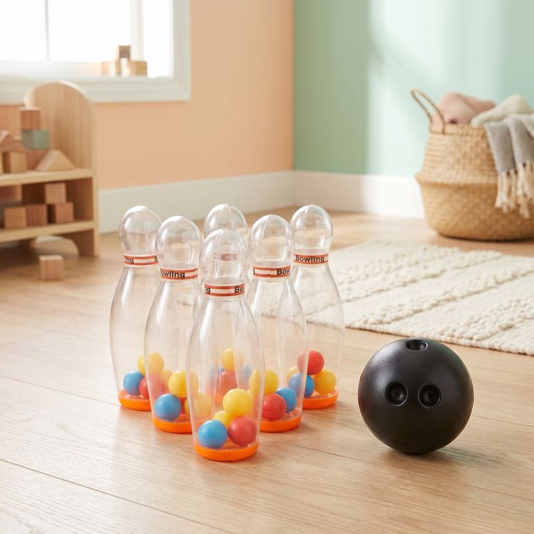 AOJIE Set de Juego Bowling Transparente