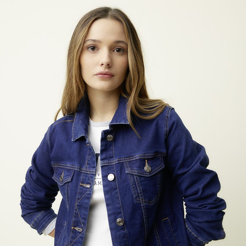 SYBILLA - Chaqueta Jeans Mujer Sybilla Algodón Manga Larga