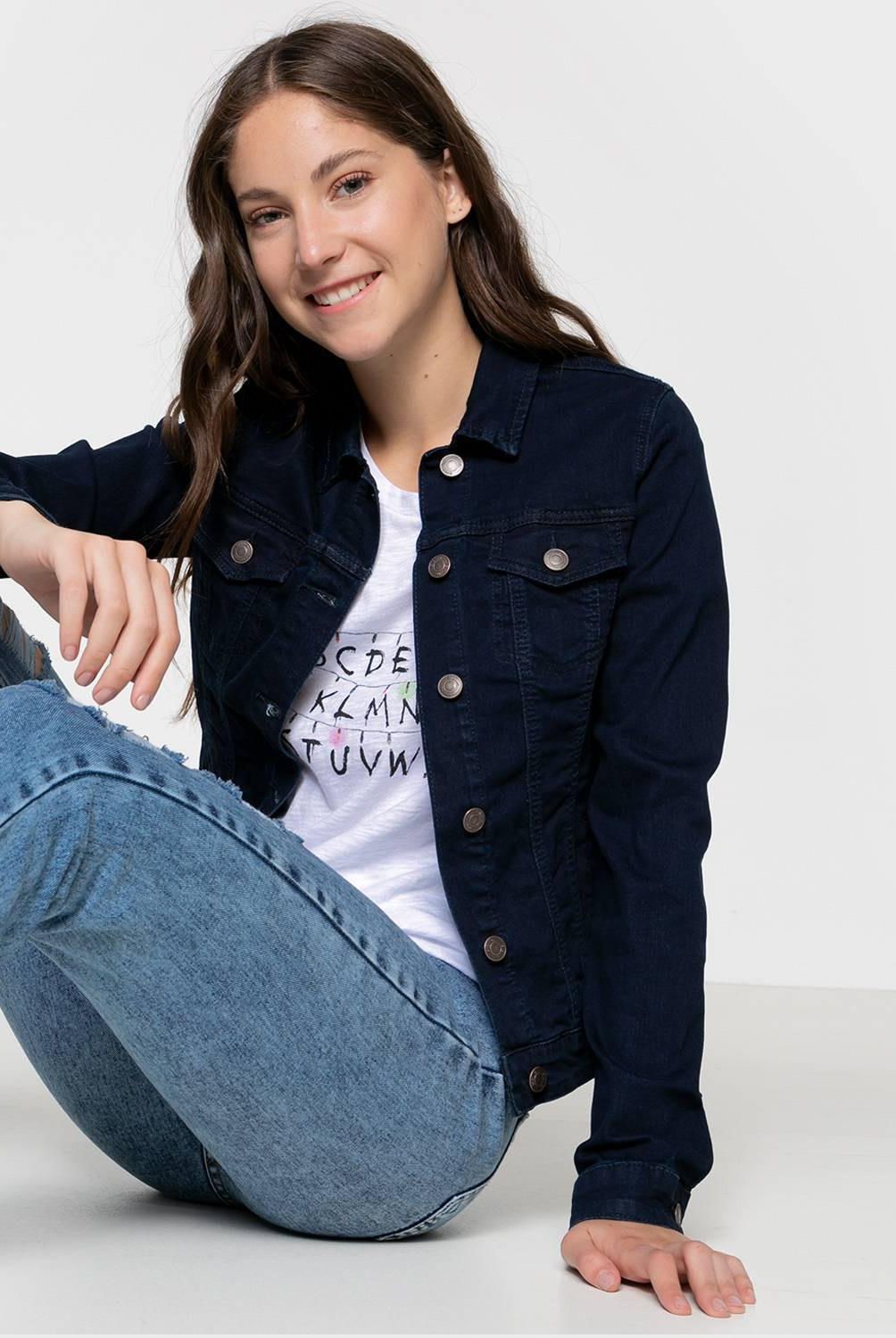 SYBILLA - Chaqueta Jeans Mujer Sybilla Algodón Manga Larga