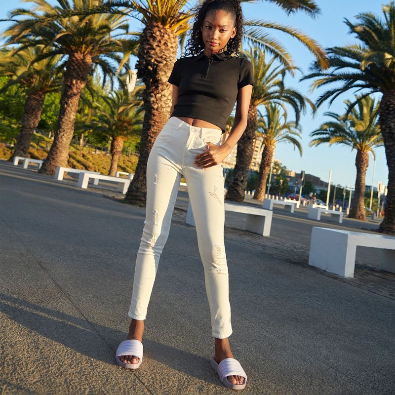 SYBILLA - Jeans Skinny Amy Tiro Medio Mujer Sybilla