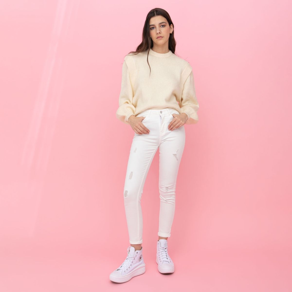 SYBILLA - Jeans Skinny Amy Tiro Medio Mujer Sybilla