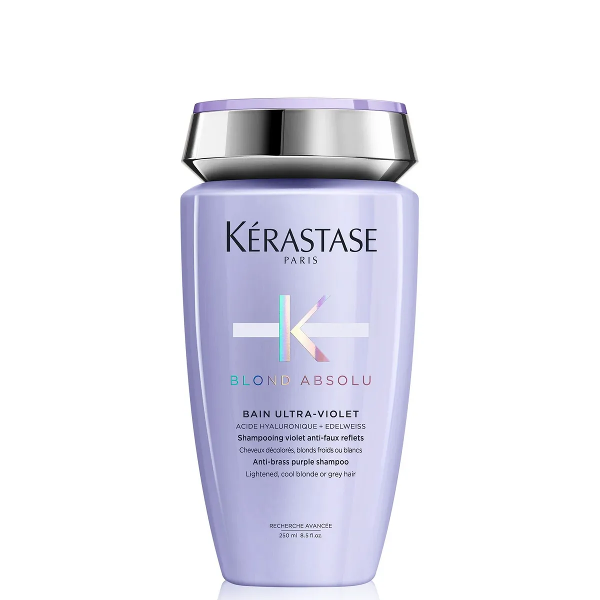 KERASTASE - Shampoo Matizador Cabello Rubio O Decolorado Bain Ultra-Violet Blond Absolu 250Ml Kerastase