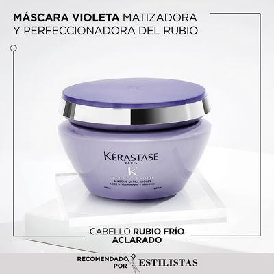 Imagen 2 del producto Máscara Matizadora Cabello Rubio O Decolorado Masque Ultra-Violet Blond Absolu 200ml