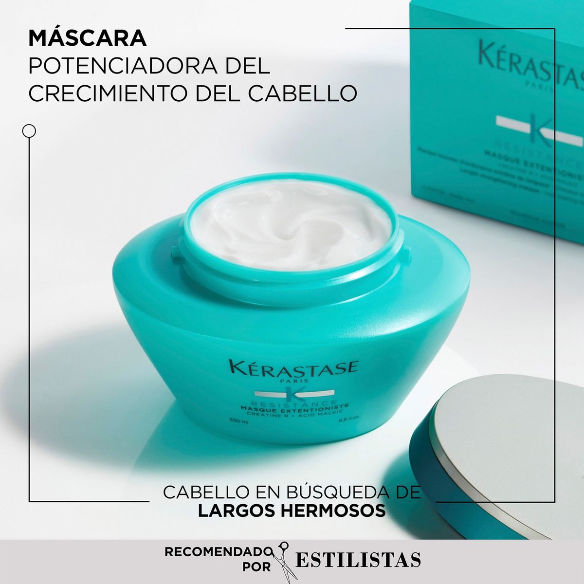 KERASTASE - Máscara Potenciador del Crecimiento Masque Extentioniste Resistance 200 ml Kerastase