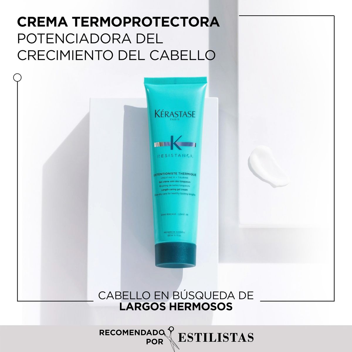 KERASTASE - Crema Termo-Protectora Potenciador Del Crecimiento Thermique Extentioniste Resistance 150ml Kerastase