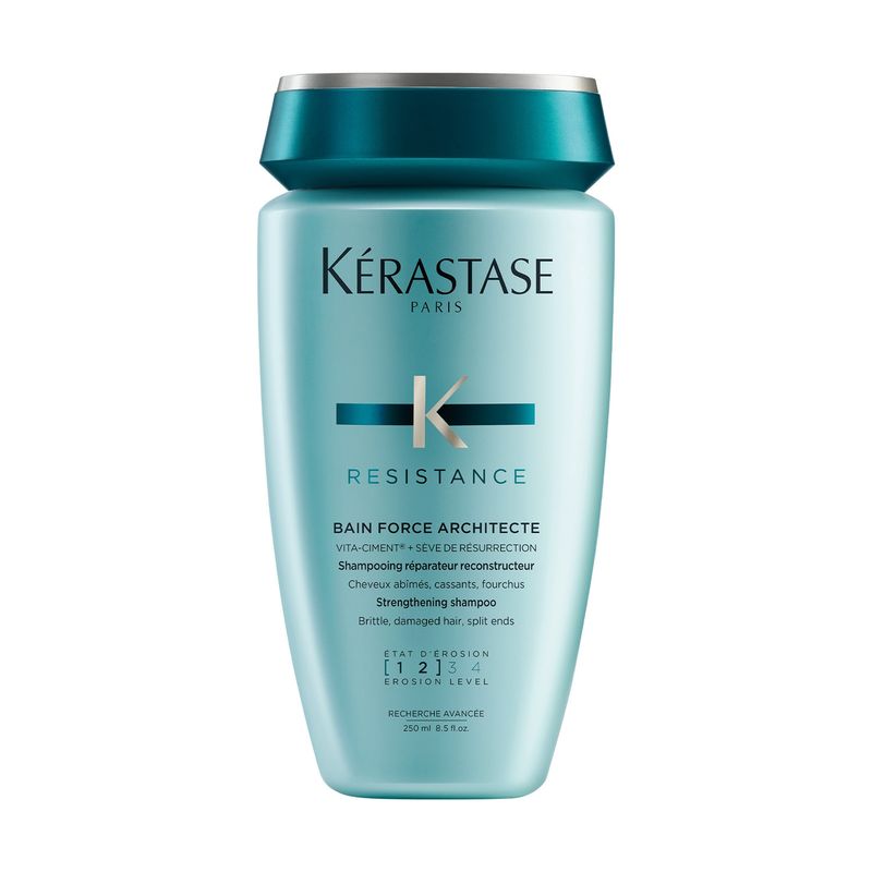 KERASTASE - Shampoo Fortalecedor Cabello Frágil y Debilitado Bain Force Architecte Resistance 250ml Kerastase