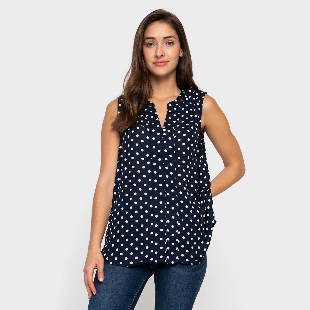 S COCCI - Blusa Sin Mangas Mujer