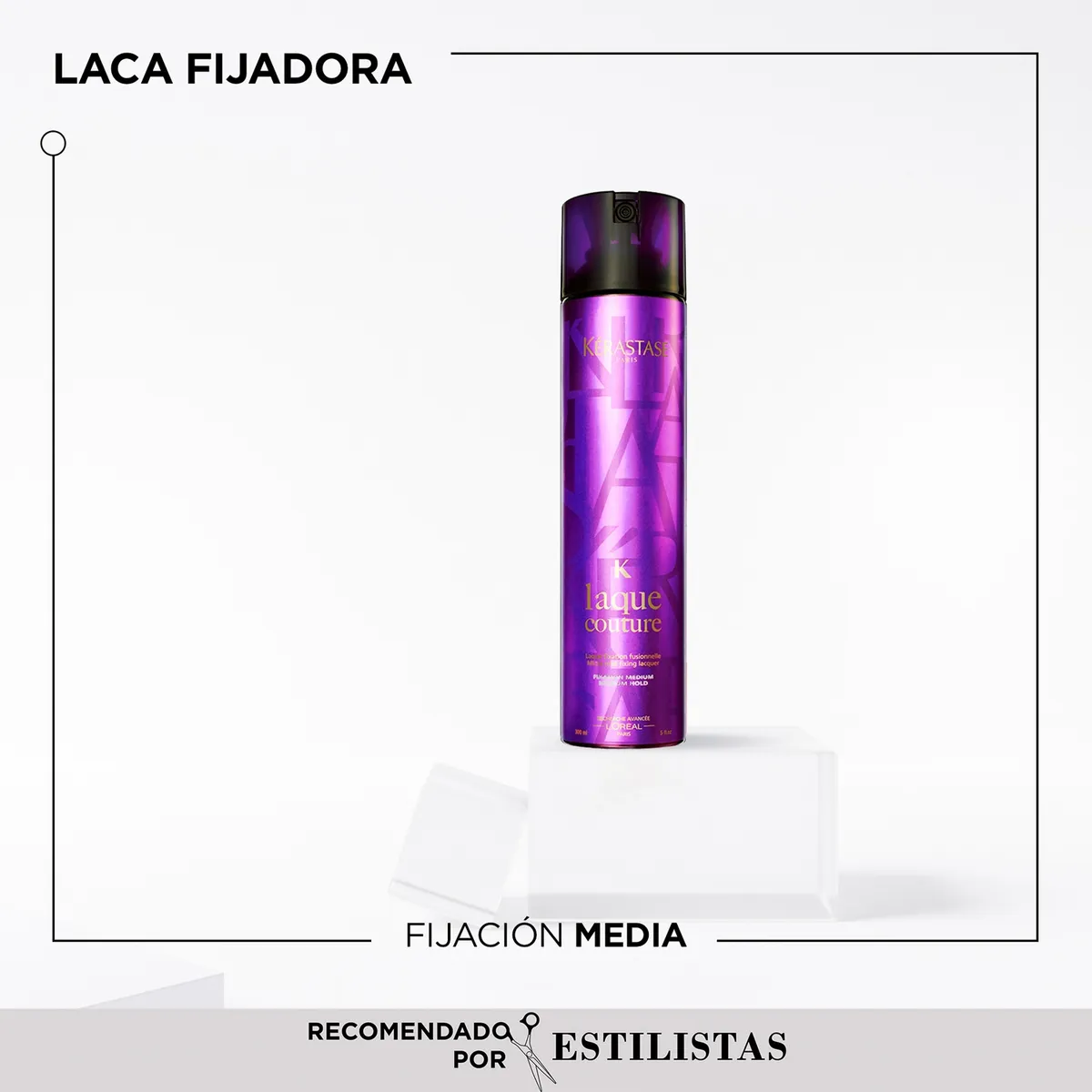 KERASTASE - Laca Fijación Media Todo Tipo De Cabello Laque Couture Styling 300ml Kerastase