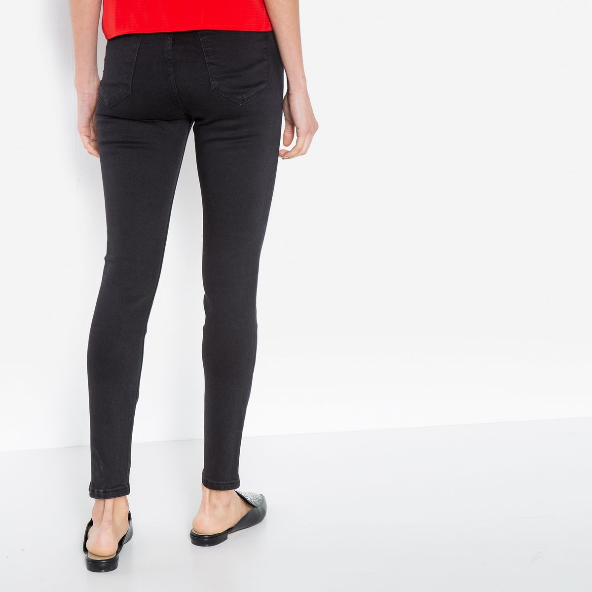BASEMENT - Jeans Skinny Tiro Alto Mujer