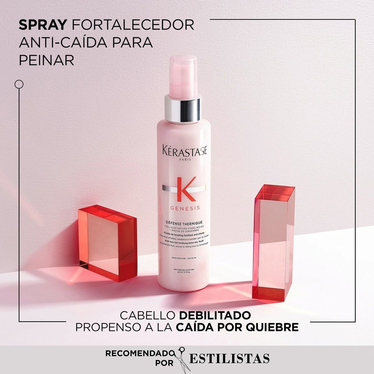 KERASTASE - Spray Protector De Calor Anti-Caída Cabello Frágil Défense Thermique Genesis 150ml Kerastase
