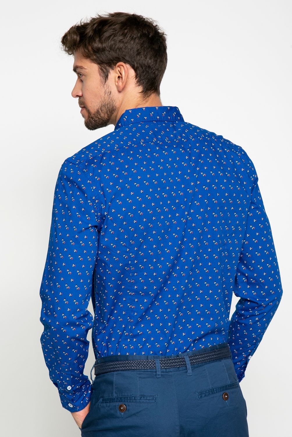 BASEMENT - Camisa Manga Larga Hombre