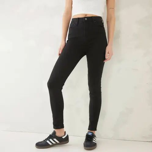 AMERICANINO - Jeans Básico Tiro Súper Alto Mujer Algodón