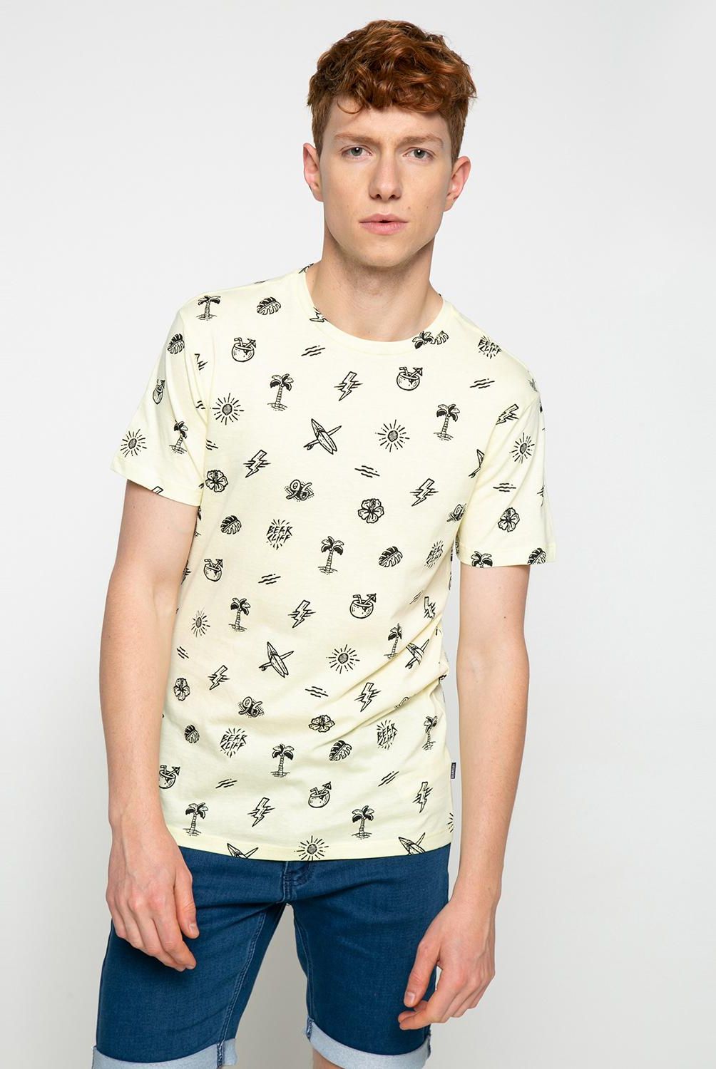 BEARCLIFF - Bearcliff Polera hombre manga corta algodón