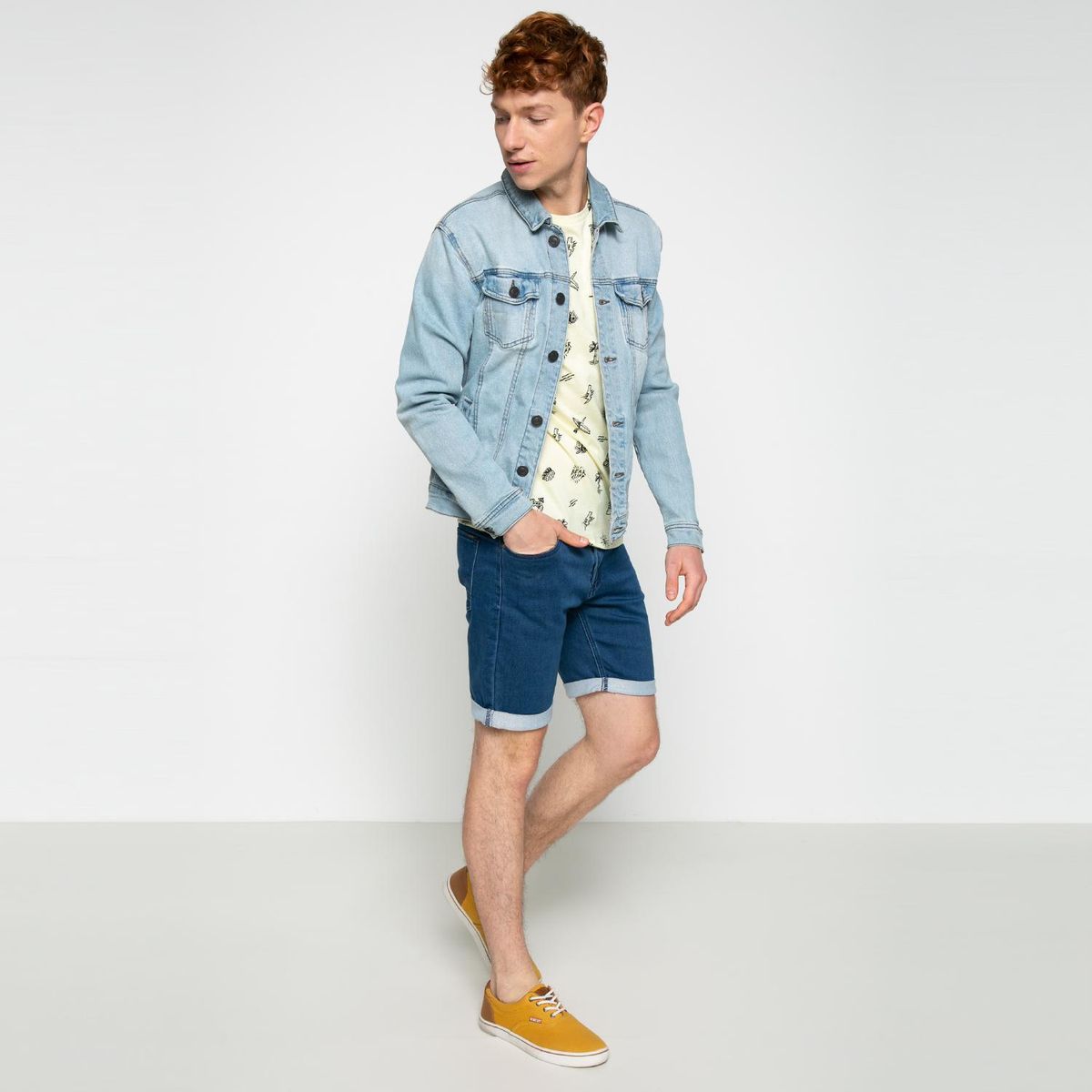 BEARCLIFF - Bearcliff Polera hombre manga corta algodón