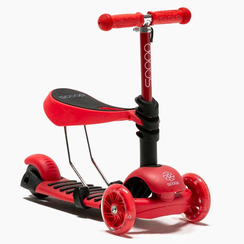 SCOOP - Scooter 2 en 1 Fluor Red