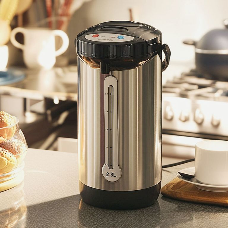 RECCO Termo Hervidor 2.8 Litros Acero Inoxidable