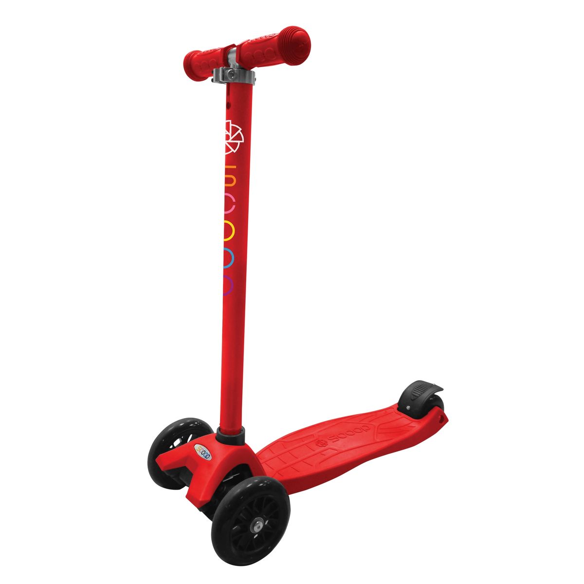 SCOOP - Scooter 3 Ruedas M C/Luz Fluor Red Scoop