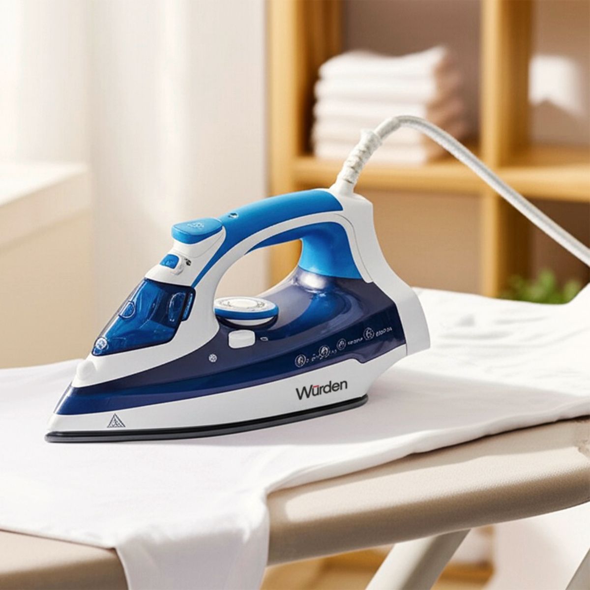 WURDEN - Plancha a Vapor Wurden 2000W Suela Cerámica Antiadherente